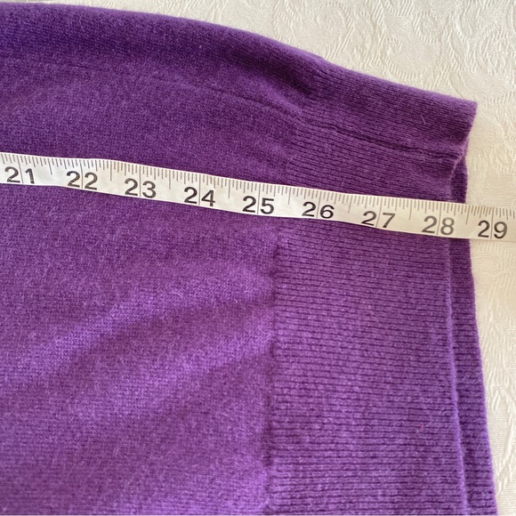 bullock and jones purple turtleneck  Scottish Cashmere sweater - Picture 5 of 9